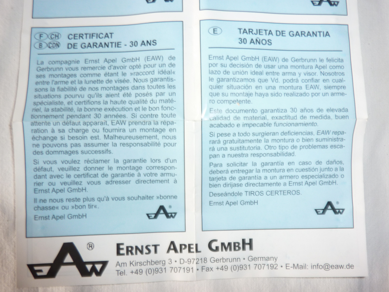 EAW Aufkippmontage 1"/26mm, aus Stahl, Picantinny-Weaver – Bild 4