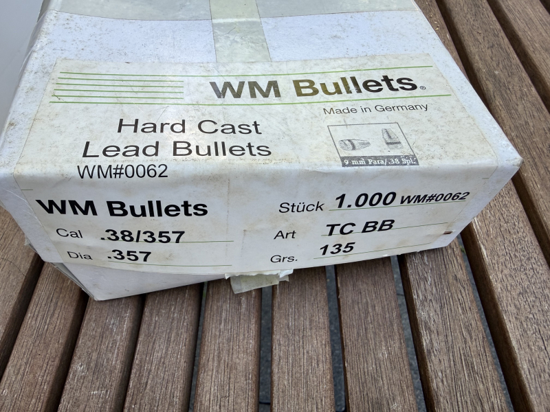 WM Bullets Geschosse .38 .357 TCBB 135 grain – Bild 2