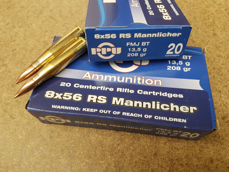 8x56 RS Mannlicher/208grs A-384 FMJBT PPU 20 Stk. #SSZ Berka – Bild 1