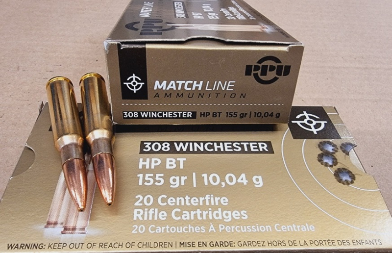 .308/155grs. PPU Match HPBT 100 Stk. A-625 # SSZ Berka – Bild 1
