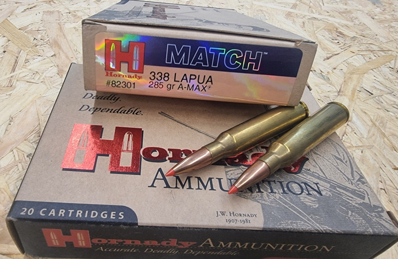 .338Lapua Mag./285grs. A-Max Hornady Match 20 Stk. No. 82301 Angebot!! #SSZ Berka – Bild 1