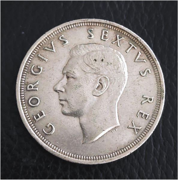 Silbermünze 5 Shilling South Afrika Springbock – bild 2