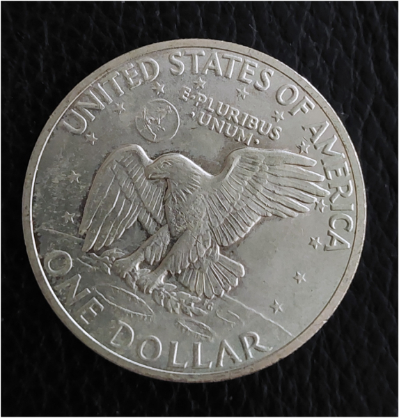 Münze 1971 US Dollar Eisenhower Echt Silber – slika 2
