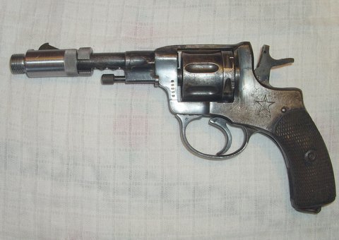 Nagant M1895 Revolver Laufgewinde schalldämpfergewinde 16X1,5 Gewinde – Bild 1