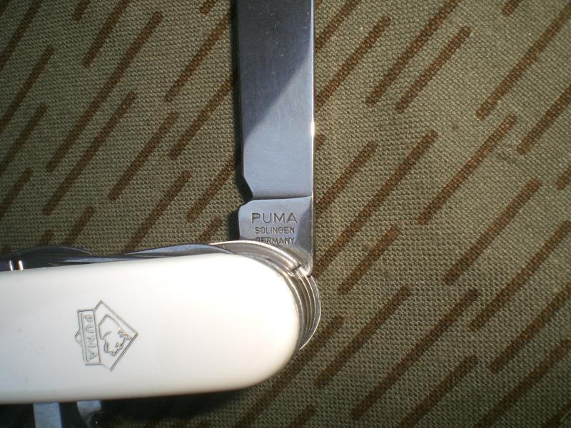 PUMA Taschenmesser weiße Griffschalen Jagd – Bild 3