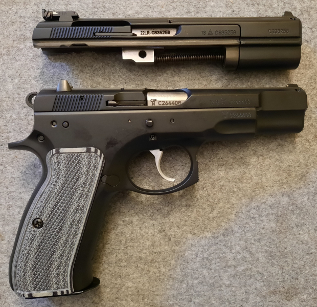 **NEUWARE** Halbautom.Pistole CZ 75 BD Police Kal. 9 mm Luger + WS Kadet Kal. .22lr – Bild 6