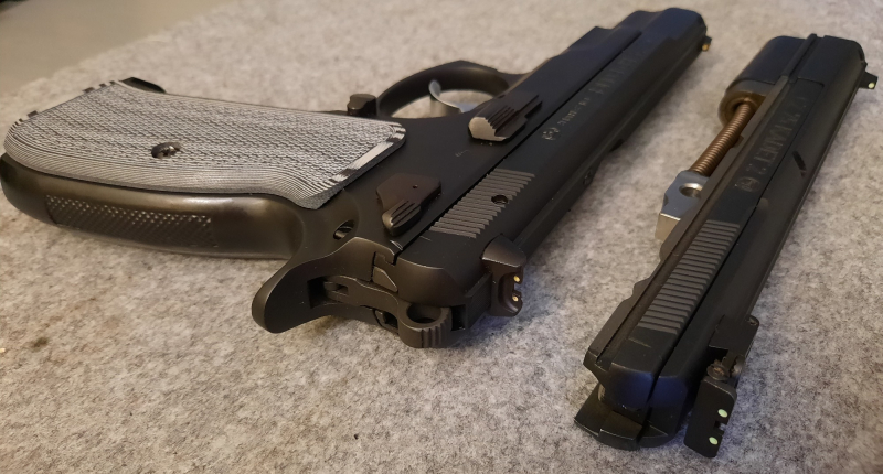 **NEUWARE** Halbautom.Pistole CZ 75 BD Police Kal. 9 mm Luger + WS Kadet Kal. .22lr – Bild 4