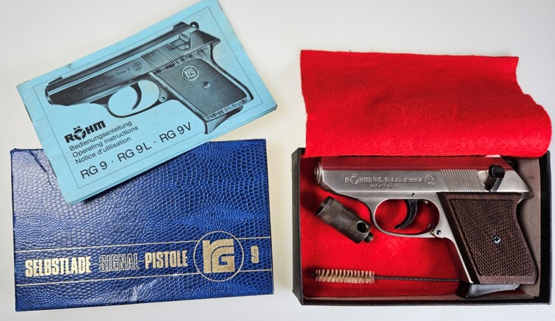 original RÖHM, OVP, RG 9 (matt vernickelt), 8mm Knall – Bild 1