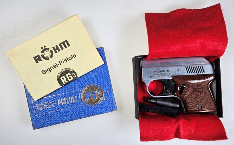 original RÖHM, OVP, RG 3 (Verchromt?), 6mm Flob.Knall – Bild 1