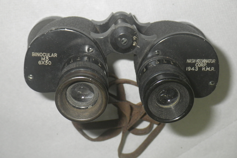 2.Weltkrieg US-Army 6x30 Fernglas M3 mit Strichplatte – Bild 3