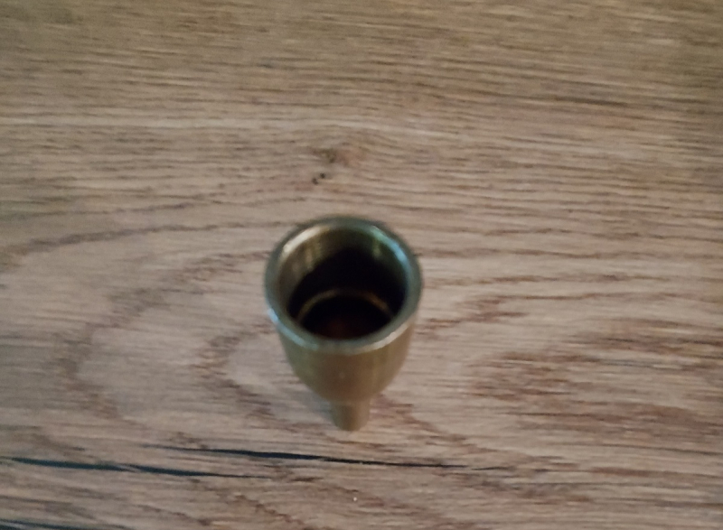 Pulverbecher, Einfüllhilfe, Pulver-Trichter, Messing – Bild 2