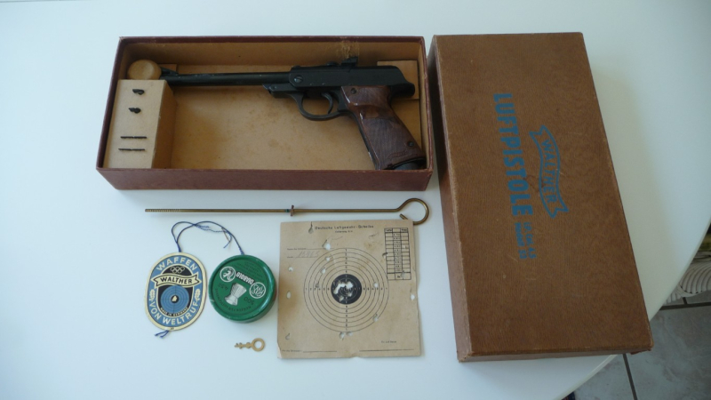 Walther LP53 Luftpistole (Baujahr ca. 1955) – Legendäres James-Bond-Modell im seltenen Komplettset m – Bild 1