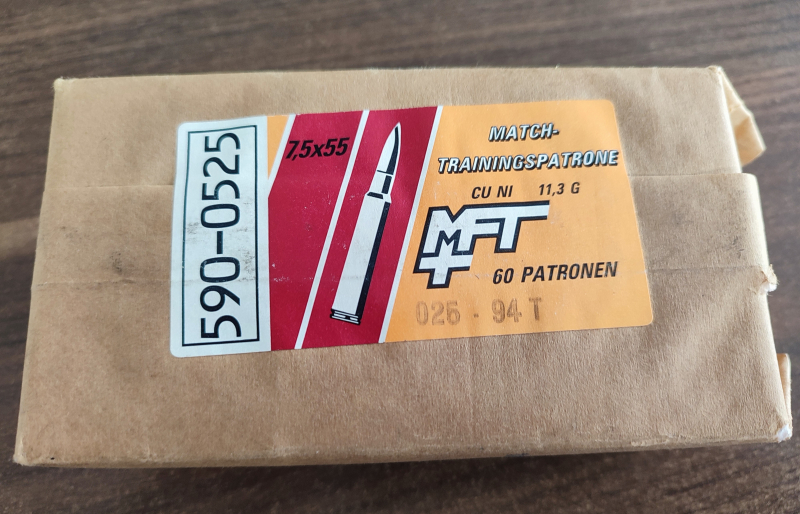 7,5x55 60 Patronen 7,5 swiss – Bild 1