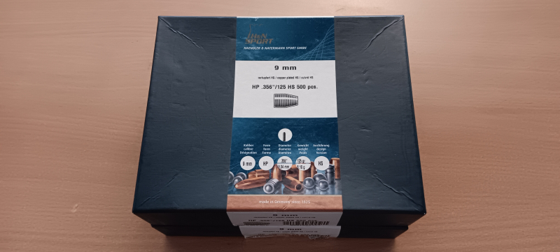 860 Stück H&N HP .356 / 125 HS 9Para Geschosse – Bild 1