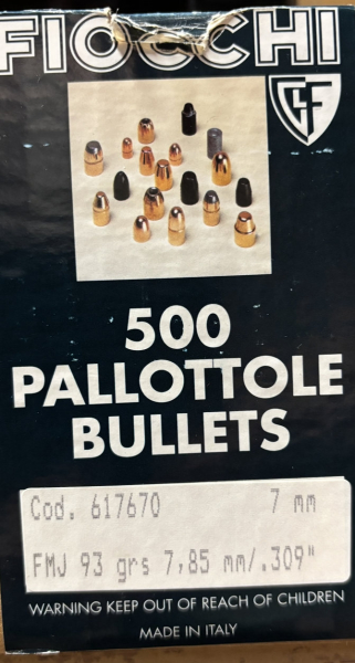 Geschoße Cal.309 ,93gr, 7,65 Browning – afbeelding 1