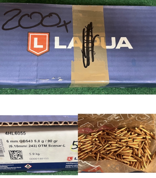 Lapua GB543 OTM Scenar-L 90grs HPBT 200 Stück 6mm – Bild 1
