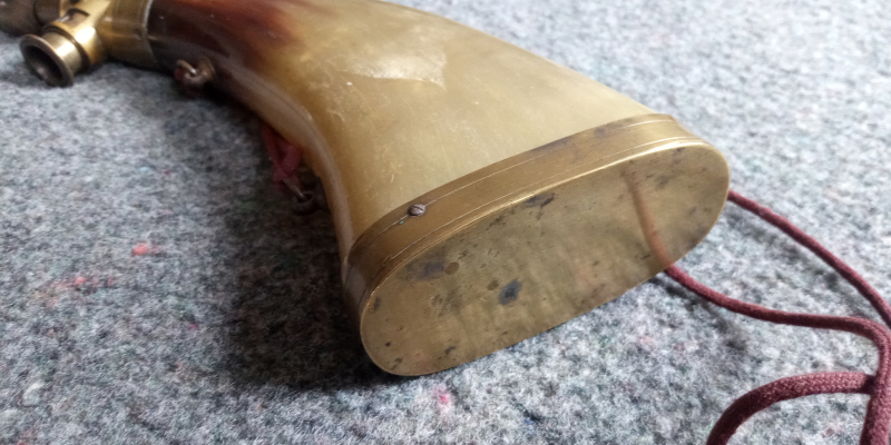 Antikes Pulverhorn mit Automatik Dosierung, Super! – Bild 5