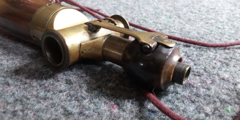 Antikes Pulverhorn mit Automatik Dosierung, Super! – Bild 2