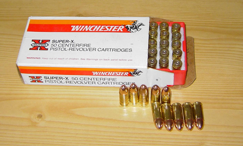 50 Deko Dekopatronen WINCHESTER 9mm Para / 9X19 / 9mm Vollmantel Original Hülsen u. Verpackung – Bild 1