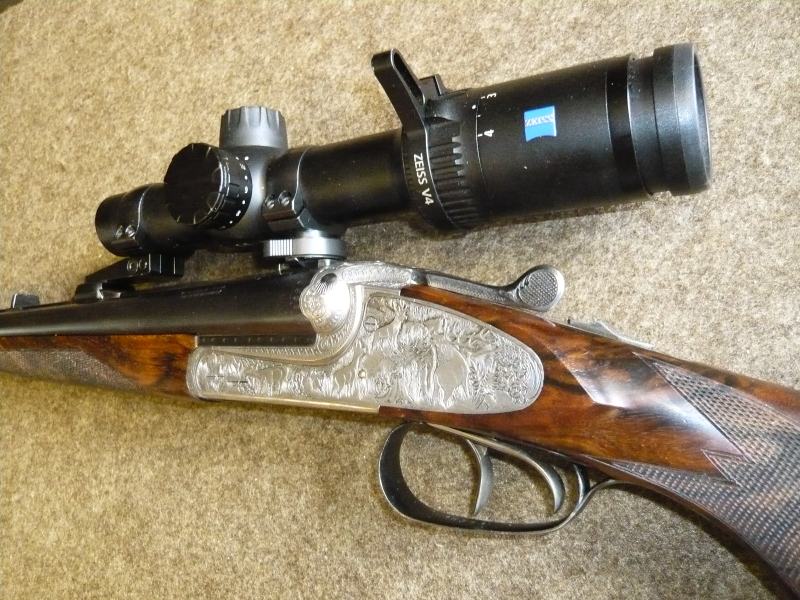 Doppelbüchse, Wolf-Suhl, 9,3x74R, Zeiss ZF – Bild 2