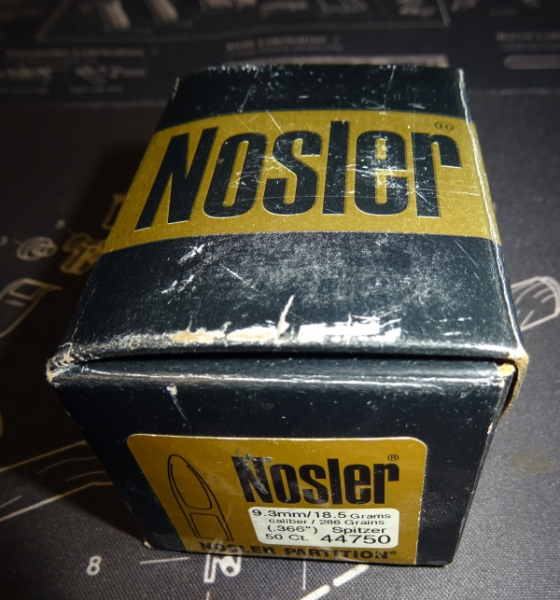 Geschosse Nosler Partition 9,3mm (.366) 286grn – Bild 1