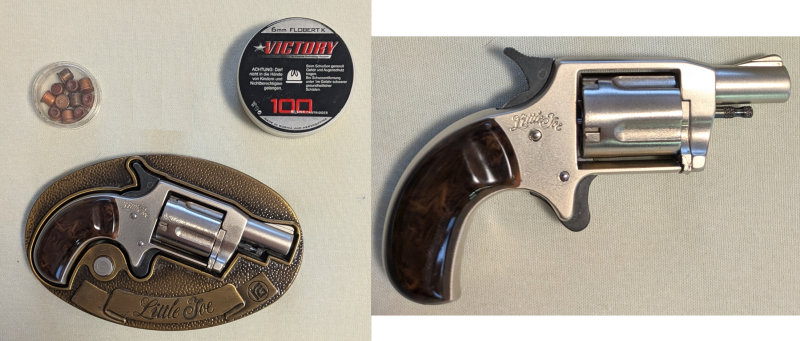 Röhm Little Joe Gürtelschnalle mit Revolver – Bild 1