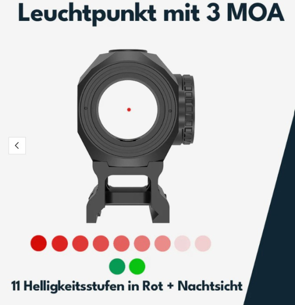 Vector Optics Scrapper SCRD-74 1x25 MICRO - Leuchtpunktvisier - 25 Jahre Garantie – Bild 2