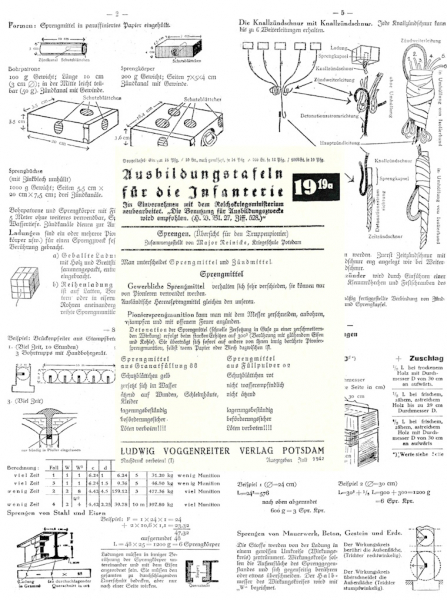 Nachdruck Taschenkarte Wehrmacht 19/19a „Sprengen“ – Bild 1
