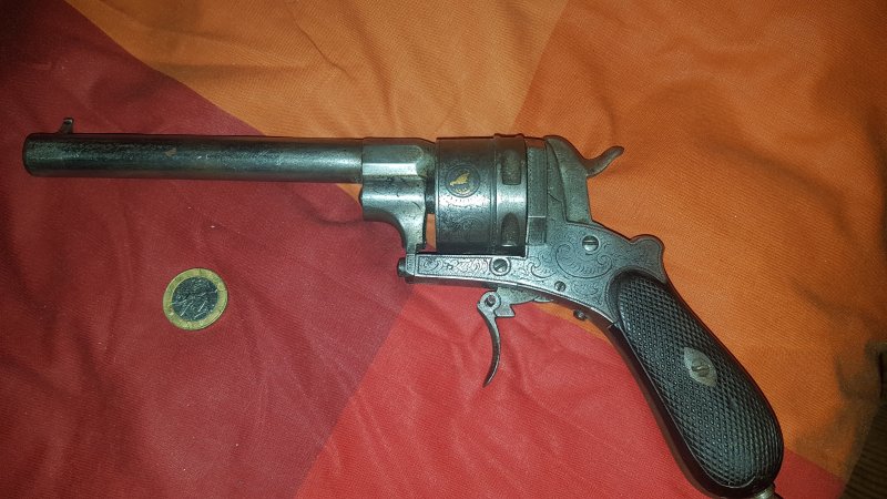 Antique revolver Lefaucheux with markings – Bild 3