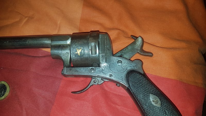 Antique revolver Lefaucheux with markings – Bild 5