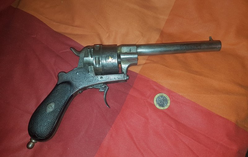 Antique revolver Lefaucheux with markings – Bild 1