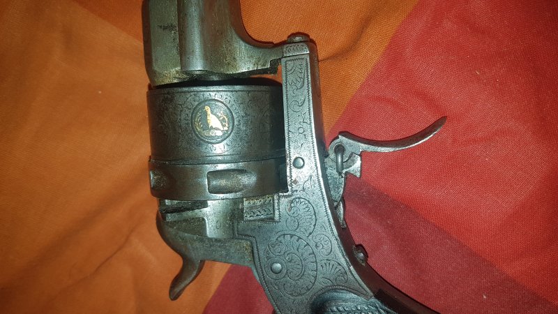 Antique revolver Lefaucheux with markings – Bild 2