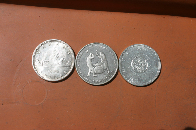Silbermünzen 3 ältere Canada$ – billede 1