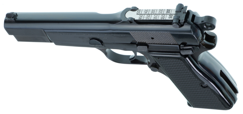 Selbstladepistole FN HP M-1965 Modell Capitan BJ. 1968 mit Anschlagschaft Kal. 9mm Luger Top !!! – Bild 1