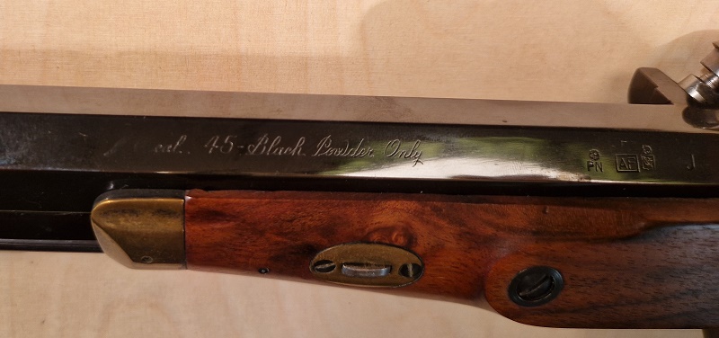 Vorderladerpistole Hawken Bondini Made in Italy Kal. 45 mit Wechsellauf TOP!!! – Bild 2