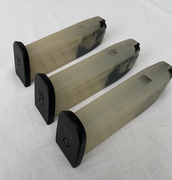 3 Original Heckler & Koch P8 / USP Magazine, sehr guter Zustand – Bild 1