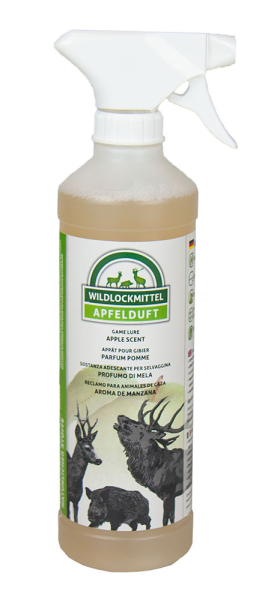 500ml Wildlockmittel / Spray "APFELDUFT" lockt Reh- & Rotwild auf weite Entfernungen an Kirrungen – Bild 1