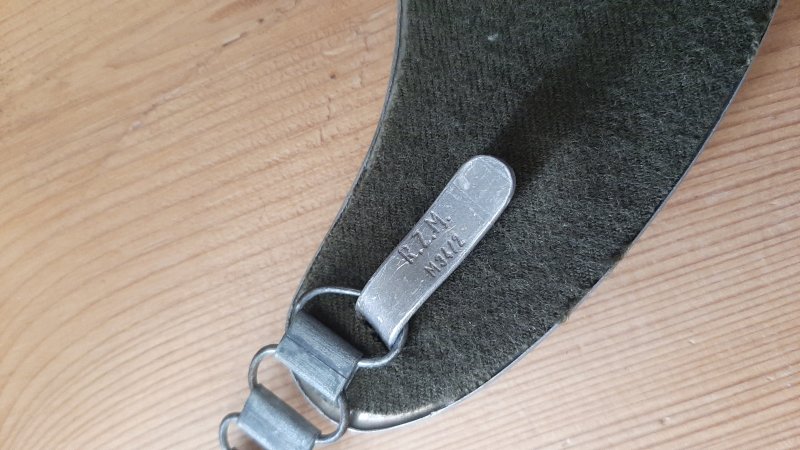 WEIMARER REPUBLIK STAHLHELM GLATZ VETERANS GORGET – Bild 4
