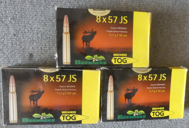 Büchspatrone Brenneke 8x57 IS TOG – Bild 1