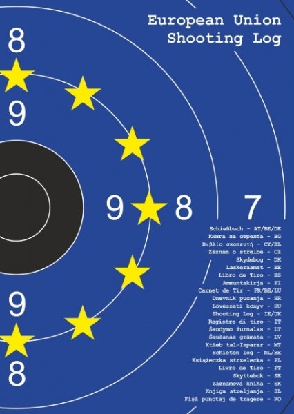 Schießbuch | Schiessbuch Sportschützen - Motiv Europäische Union – Bild 1