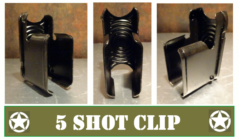 GARAND Stahl Clips 5 Schuss – Bild 1