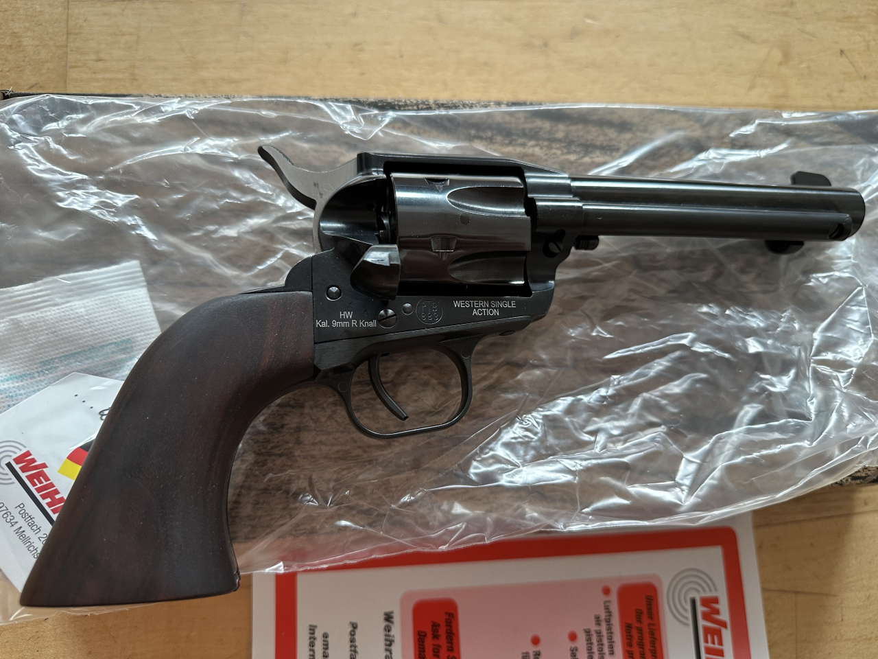 Weihrauch Western Single Action Revolver HW 9mm R Knall – Bild 2