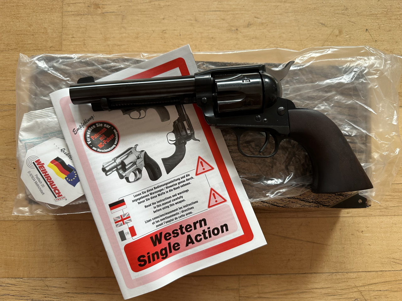 Weihrauch Western Single Action Revolver HW 9mm R Knall – Bild 1