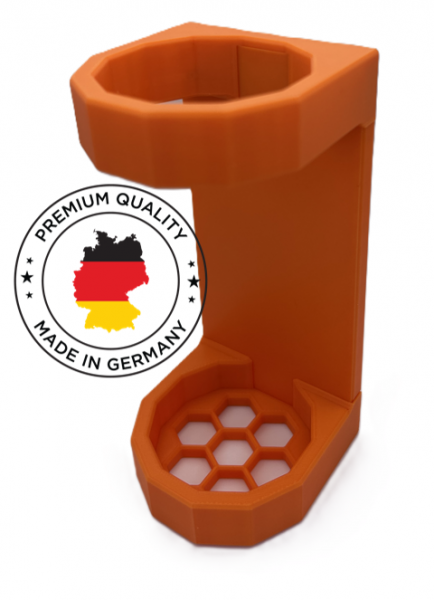 Magnetischer Schalldämpfer Halter bis Ø 56mm Orange | Waffenschrank Halterung Schalldämpferhalter – Bild 1