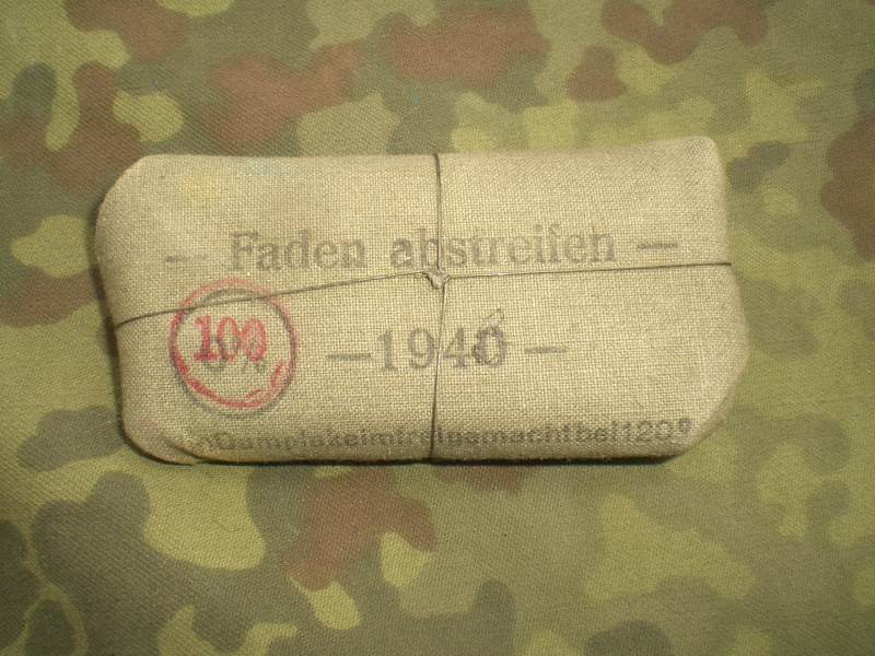 Wehrmachts Verbandpäckchen 2. Weltkrieg – kuva 1