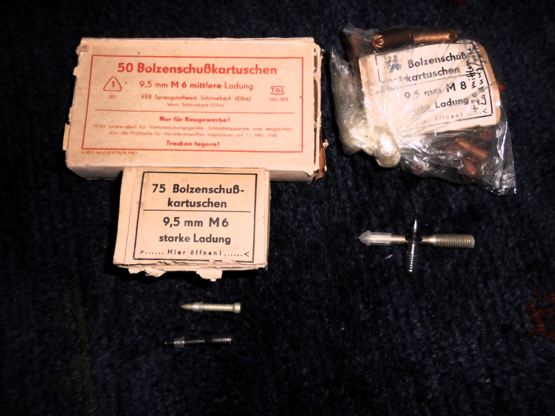 Bolzenschussgerät Schussapparat original DDR in Metallkiste – Bild 5