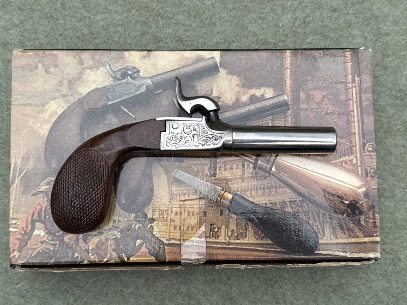 Pedersoli Derringer, Liegi Luxus, Kal.44, Schwarzpulver – Bild 1