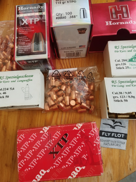 Pojektile Geschosse Hornady XTP 9mm Luger .355 115grs - 7,5g Fangschuß Verteidigung wiederladen – Bild 1