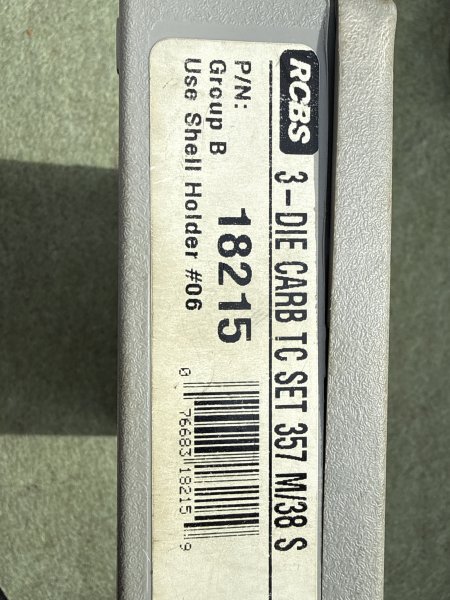 RCBS 3-teiliges Hartmetall Taper-Crimp-Set, 357 MAG/38 Spec. – Bild 2