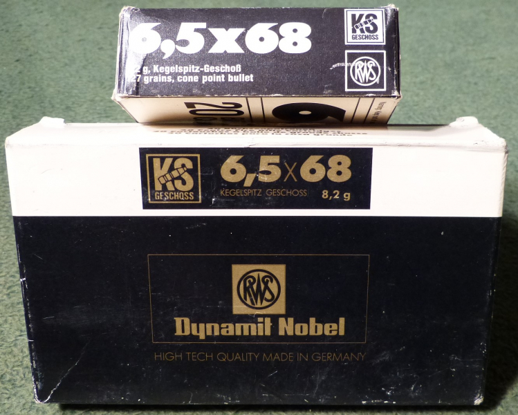 6,5x68 mit 8,2g KS Geschoß von RWS aus optimaler kühler trockener Lagerung – Bild 1